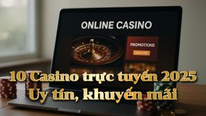 Danh sách 10 casino trực tuyến uy tín 2025 với khuyến mãi hấp dẫn