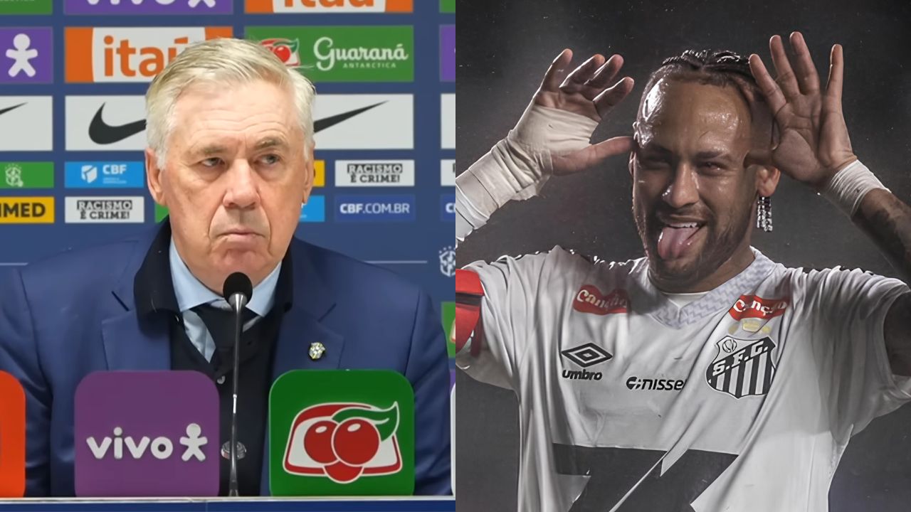 Torcida pressiona Ancelotti por Neymar após gol pelo Santos