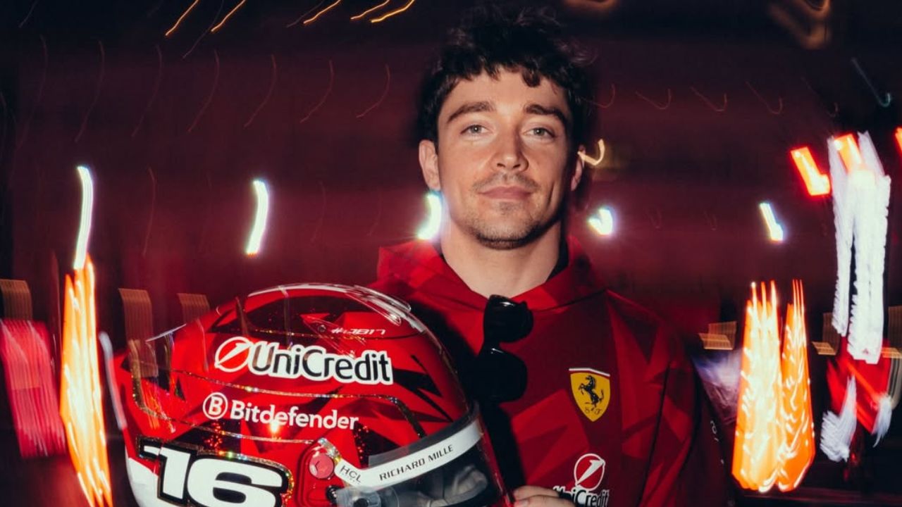 Charles Leclerc abre o fim de semana em Las Vegas no topo do TL1