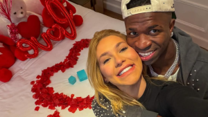 Virginia surge em Londres e reforça apoio a Vini Jr na Seleção Brasileira