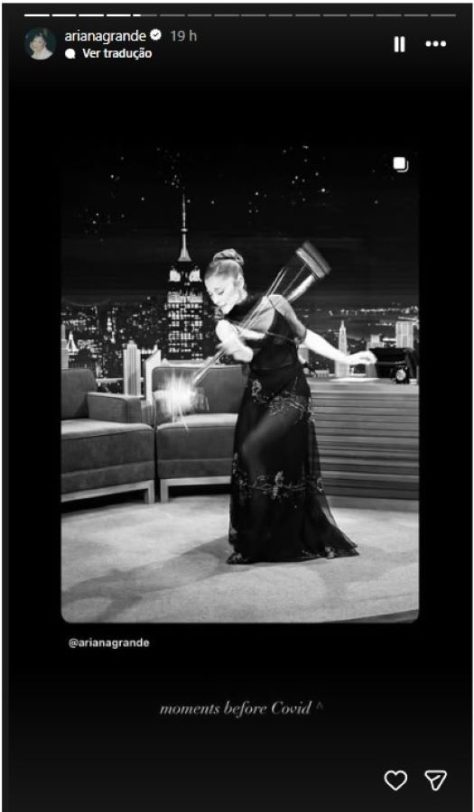 Ariana grande via stories