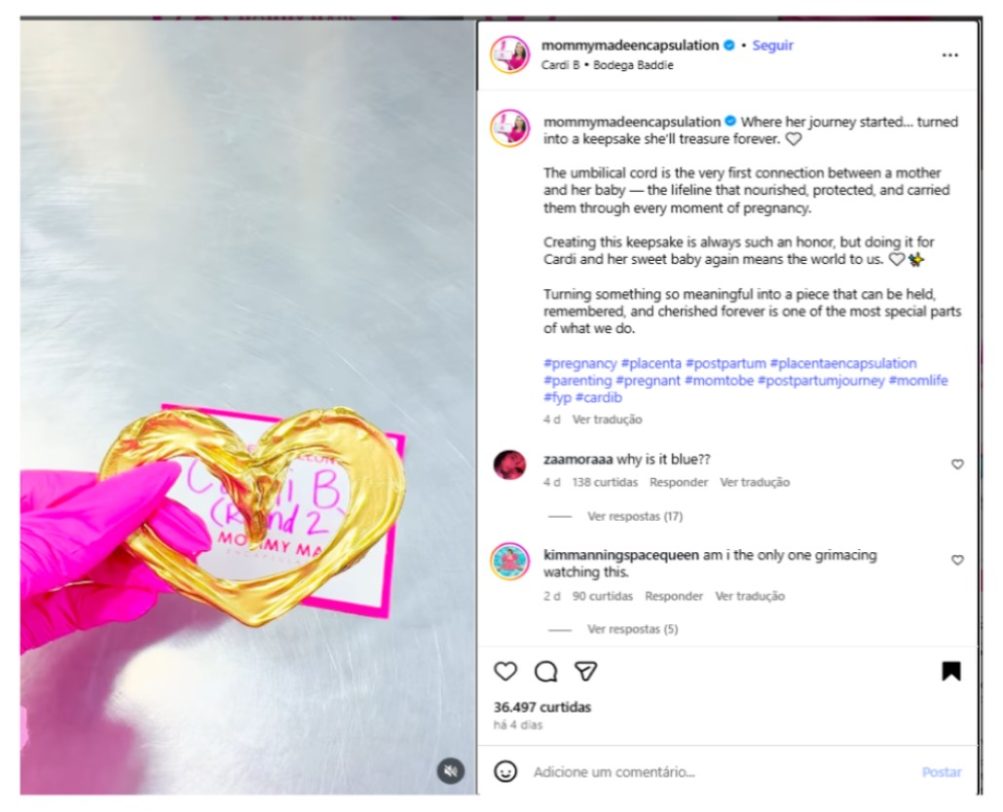 designer posta joia de cardi b